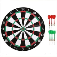 6 Darts & Darts Board Set 12/15/17 Inch Family/Office Game Dartboard Sports