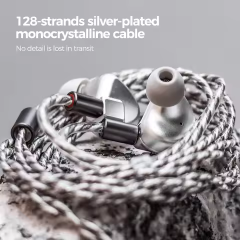 LETSHUOER S12 3.5MM Hifi Earphones 14.8mm Planar Magnetic Driver Wired In-ear Monitors Gaming Earbud