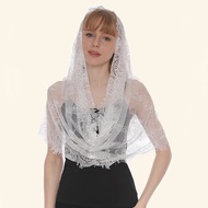 As Lace for Head Scarf For Church Mantilla Lace Scarf Chapel Veil Catholic Mass Spanish Mantillas Fo