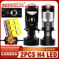 2PCS Y7D-H Car Mini H4 LED Headlight Projector Lens No Radio Interference 3000K 4300K 6000K Auto Hea