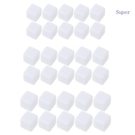 Super 10 Pieces White Blank D6 Dice Maths Games Board Game DIY Gameing Dice, Six Sided