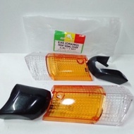 HONDA EX5 EX5 DREAM EX5DREAM FRONT SIGNAL COVER ORANGE WINKER LAMP COVER SET OREN LIGHT CERMIN KACA 