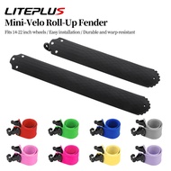 LITEPLUS FD02 Foldable Bicycle Mudguard Roll Up Adjustable for Dahon 3Sixty Folding Bike Modified Pa