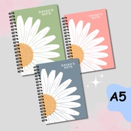 Daisy Notebook A5 - 170 pages - Hard Cover