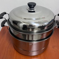 【sales】NEW Midea Stainless Steel Steamer Pot 全新蒸锅双层二层不锈钢蒸锅