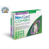 Nexgard Combo (Box of 3 tubes) Prevents and Treats Internal and External Parasites in Cats