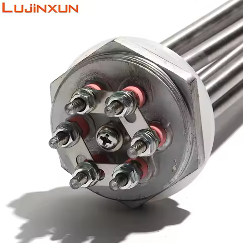 LUJINXUN DN40 DN32 DN50 Water Heating Element Immersion Heater Parts with Ground Screw 304SS Heating