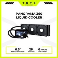 TRYX Panorama 360 360mm AIO 6.5'' AMOLED Curved Screen 3D Anamorphic Effect Display(BLACK / WHITE)