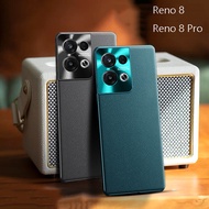 Casing For OPPO Reno 8 5G/8 Pro 5G/Reno 5/OPPO Reno 5 Pro Fashion plain leather soft frame shockproof cover camera lens protective case Cover