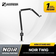 Noir Twig Low Profile Microphone Boom Arm Mic Bracket Stand For Voix