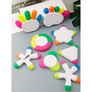 Free Shipping Highlighter Color Marker Star Shape Key Point Watercolor Pen 3 Colors 5 Colors Petal S