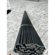 95cm twisted black carbon spokes, 8mm base to make kites 1m8 - 2 meters, hard base, flexible tip, fl