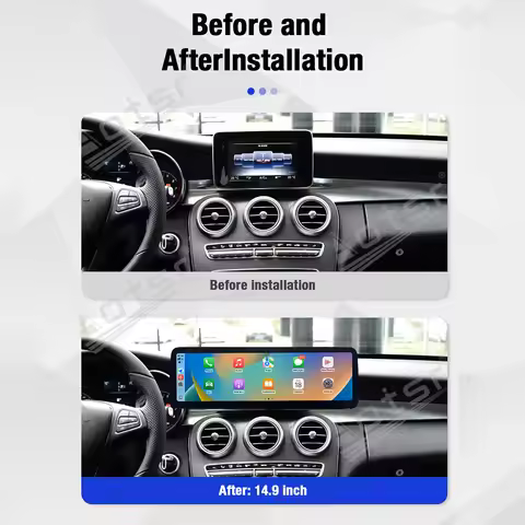 For Mercedes-Benz C-Class/V-Class /X-Class /GLC 2015-2018 14.9“ CarPlay Radio Screen Multimedia Play