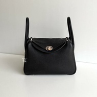 99新🆕 Hermès 愛馬仕 Lindy 26 黑色銀釦