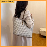 SHIRUI จุได้มาก กระเป๋าแบบสะพายไหล่ ลำลองแบบสบายๆ พียู PU กระเป๋าถือแบบถือ ของใหม่ กระเป๋าเดินทางสำหรับเดินทาง