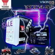 DIJAMIN ORI YTX14-BS YTX14 YTX14L VIKINGS 100% ORIGINAL AUTHENTIC JAPAN YUASA BATTERY BMW KAWASAKI D