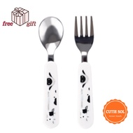 STENLOCK Alps Farm Friends KOREA POSCO Stainless Steel Kid Spoon Fork