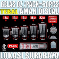 HALAL Oz Glasses Thick Oval Plastic 12oz 14oz 16oz 18oz 22oz Flat /Pack Cup SDATRIFINITY Plastic Cup