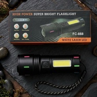 High Power Super Bright Slide Zoom Flashlight FC-888