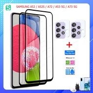 Combo Samsung A52/ A52S / A72 / A53 5G / A73 5G full screen tempered glass + camera protection stick