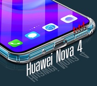เคส Huawei Nova 4 เคสใส เคสสีดำ กันกระแทก หัวเว่ย โนว่า4 รุ่นหลังนิ่ม  Case For Huawei Nova 4 Tpu Soft Case