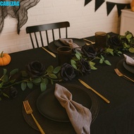 CABEZAG Halloween Rose Vines, 200cm Black Artificial Rose Vines, Gothic Decor Simulated Flowers Hand