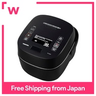 TOSHIBA Rice cooker 5.5-cup vacuum pressure IH jar rice cooker, large heat power, vacuum warming, white rice for 40 hours RC-10VXT(K) Flame Takumi Cooking, Grand Black, family, two people, newcomer to the school.