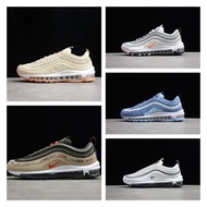 Max 97 kasut kasual mschf X INRI Jesus undefeated Black summit triple white metalik emas lelaki wani
