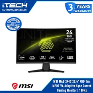 MSI MAG 244C 23.6" FHD 1ms MPRT VA Adaptive Sync Curved Gaming Monitor | 180Hz