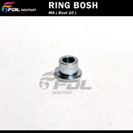 ( 10 PCS ) Ring Bosh-Bos-Bosing-Boshing-Bus-Bushing-Bush Topi M6 Ring Bosh Untuk Baut 10