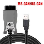 Vlinker FS USB สำหรับรถยนต์ MAZDA เครื่องมือเชื่อมต่อเครื่องอ่านโค้ด OBDII hs/ MS-CAN ELM 327 OBD 2ส