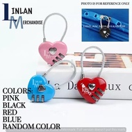 1.c-PC,rA~Resettable 3 Dial Digit Pas Combination Padlock Suitcase Luggage Metal Code Lock]eC]Mini=