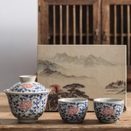 ก้ายหว่านย้อนยุคแบบจีนโบราณ110ml 中式复古盖碗110ml Chinese Retro Teapot (KaiWan)110ml  邱丽红: [图片]