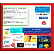 WORLD'S FIRST 5G / 4G LTE CAT 19 GIGABIT HUAWEI MODEM ROUTER CPE H112-372 / CPE H112-370