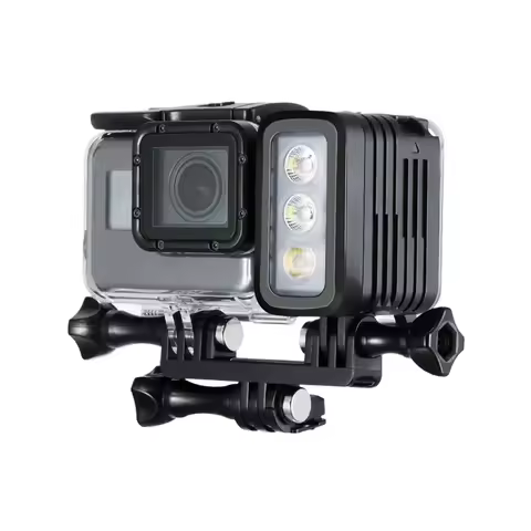 50M Waterproof Underwater Diving LED Light AHDBT-501/601/701/801 Dual Battery Spot Lamp for GoPro HE