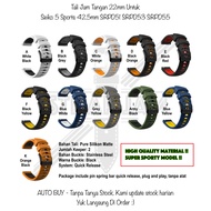Gto 22mm Strap Seiko 5 Sports 42.5mm SRPD51 SRPD53 SRPD55 - Premium Sporty Silicone Watch Strap