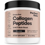 Perfect Keto Collagen Peptides Protein Powder with MCT Oil Hydrolyzed Collagen, Type I &amp; III Supplement Non-GMO, Gluten Free, Grassfed, Keto Creamer in Coffee Shakes Women &amp; Men