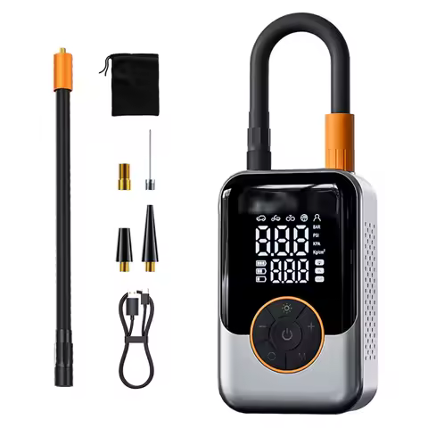 Air Compressor Portable Inflation Air Pump with LED Display Electric Air Pump for Electric Motorcycl
