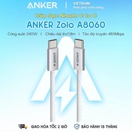 ANKER Zolo A8060 240W (480Mbps C to C Fast Charging Cable, Nylon Braided)