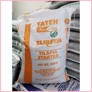 ⊙ ▫ Tateh Aquafeeds Surfer Starter 1kg Tilapia Catfish (Hito) Milkfish Koi Feeds Floating Pellets