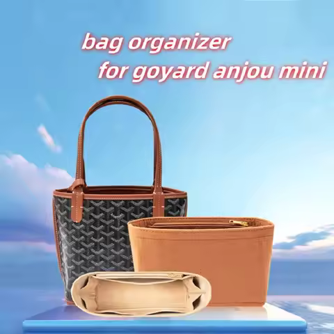 For Goyard Anjou Mini Tote Makeup Bag Organiser Insert