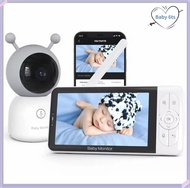 Smart WiFi Baby Monitors 5.0 นิ้ว 1080p HD NightVision Remote Pan Tilt Zoom 2-Way Talk FreeSmart โทร