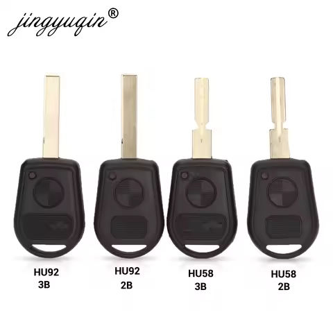 jingyuqin 2/3 Button Remote Key Shell Fit For BMW E31 E32 E34 E36 E38 E39 E46 Z3 Z4 Case Fob 3 BTN U
