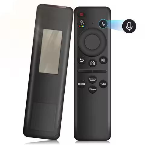 Solar Voice Remote Control for Samsung Smart TVs, Rechargeable Remote Control for Samsung Neo QLED R
