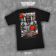 Two Stroke Engine Ninja 2 Stroke Motorcycle T-Shirt SR011 Short Sleeve Oblong Unisex Adult Top