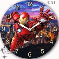 CUSTOM WALL CLOCK IRON MAN CARTOON CA1