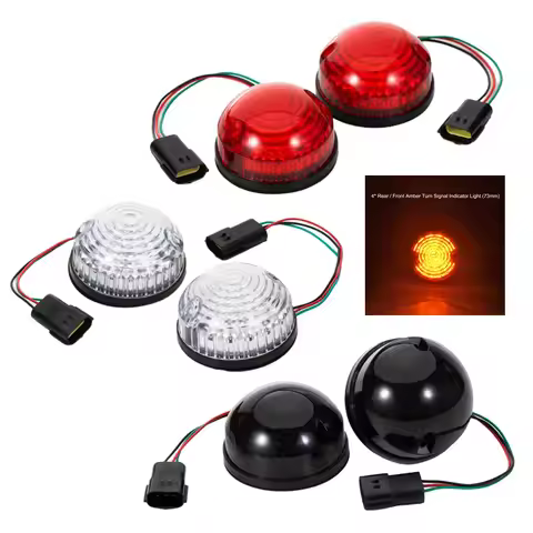 2pcs Clear Smoked For Land Rover Defender 90-16 Defender 90 110 Red Rear Stop Tail Lamp LED Brake Li