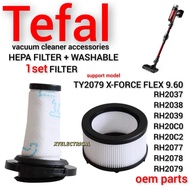 Cordless Vacuum Cleaner Hepa + Washable Filter 1Set [2Unit] For Tefal TY2097 X-FORCE FLEX 9.60 RH203