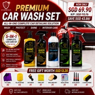 【CP CAR Detailer】Premium Car Wash - Shampoo + Coating + Tyre + Interior Care & Cleaner + Tools