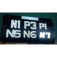 LED Number Plate For Car Motor Number Plate LED
